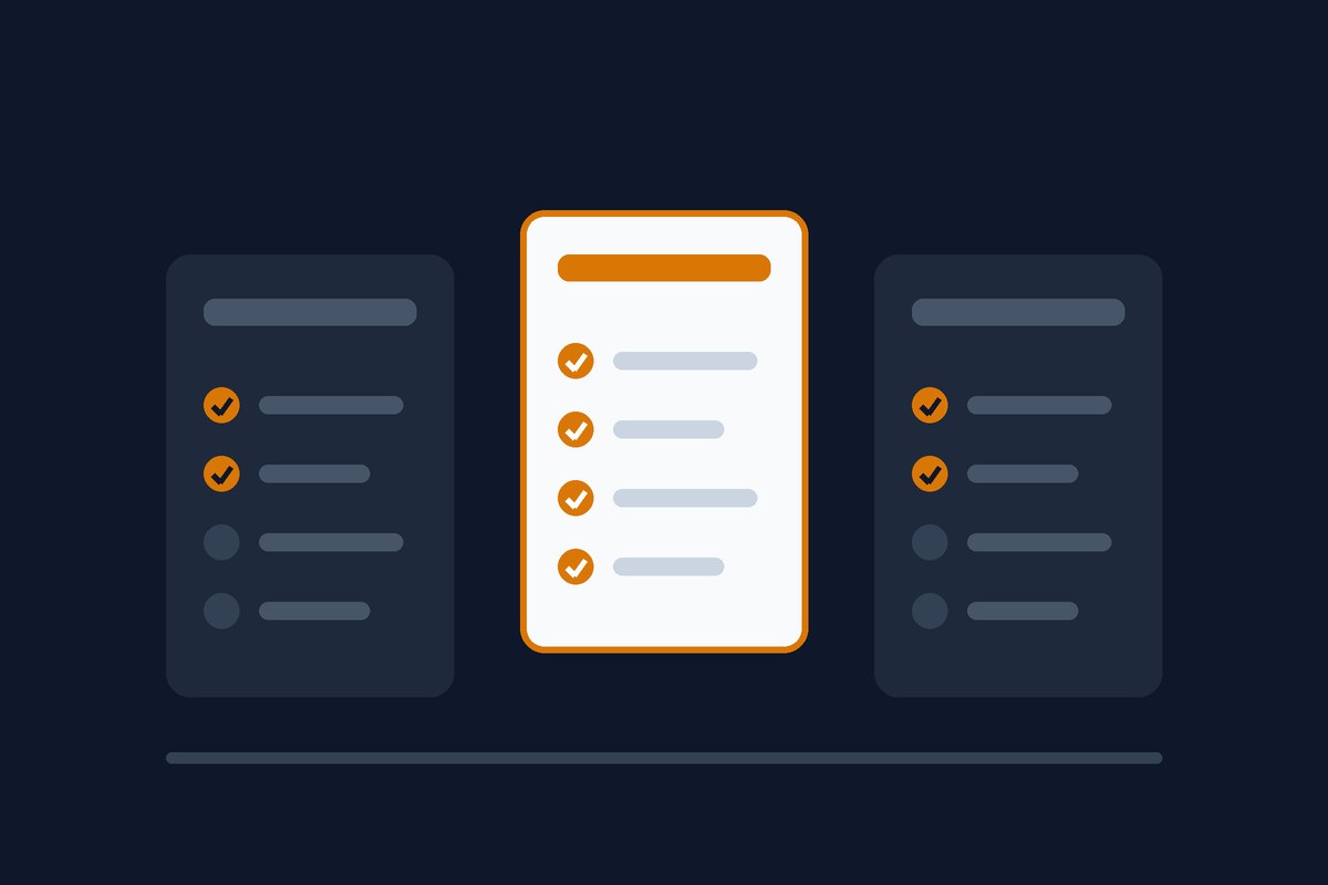 Three product cards compared side by side with one highlighted