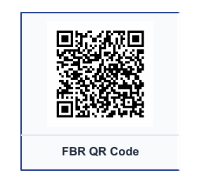 FBR Digital Invoicing QR code printed on a real Axiom Square invoice